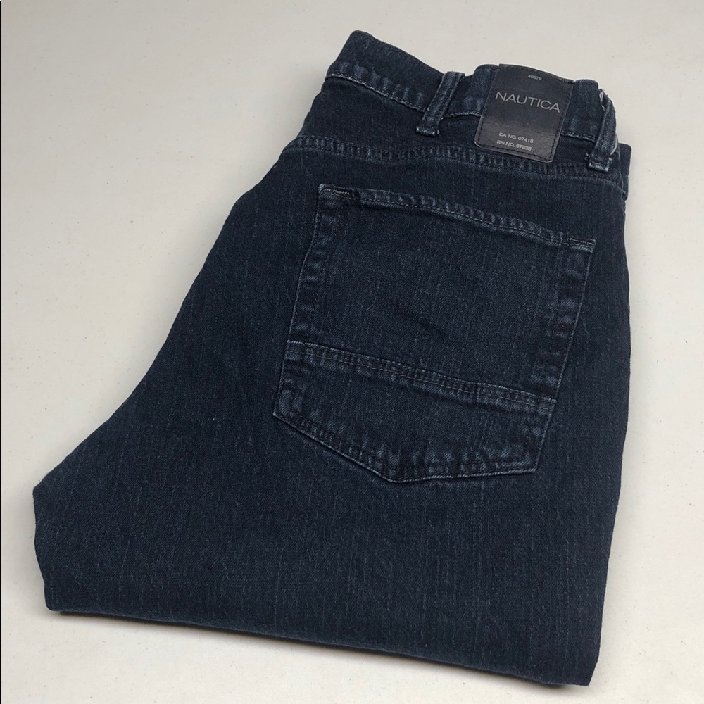 MENS NAUTICA DARKWASH STRAIGHT FIT JEANS 36x28 ⭐️